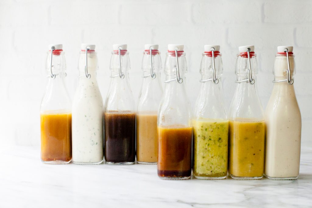 Various salad dressings