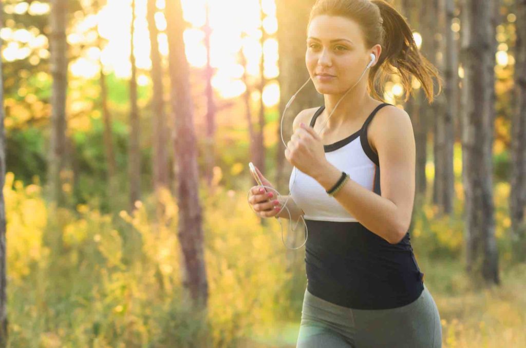 Picture of a woman jogging