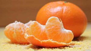 Picture of an orange peeled