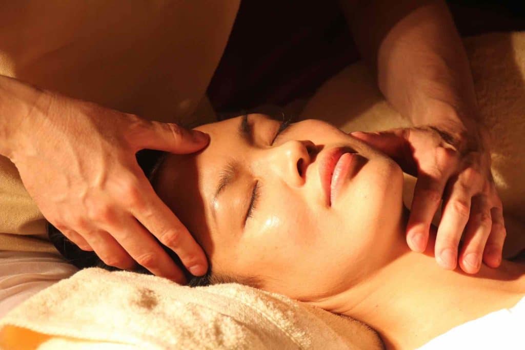Picture of a woman getting a massage