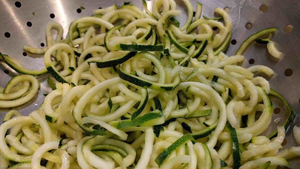 Picture of zucchini noodles