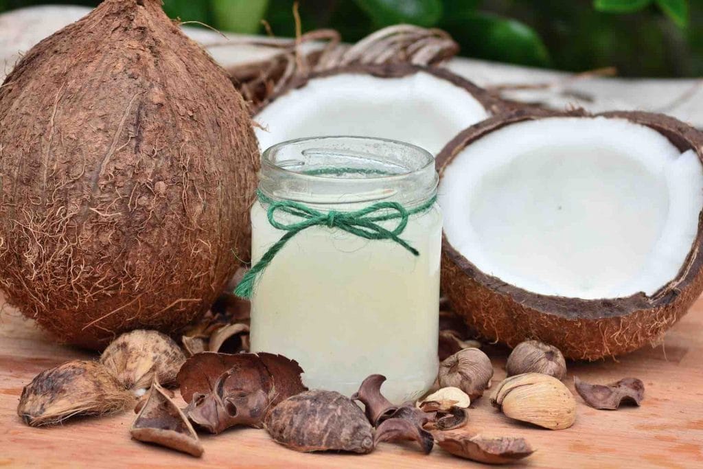 Natural coconuts and coconut oil