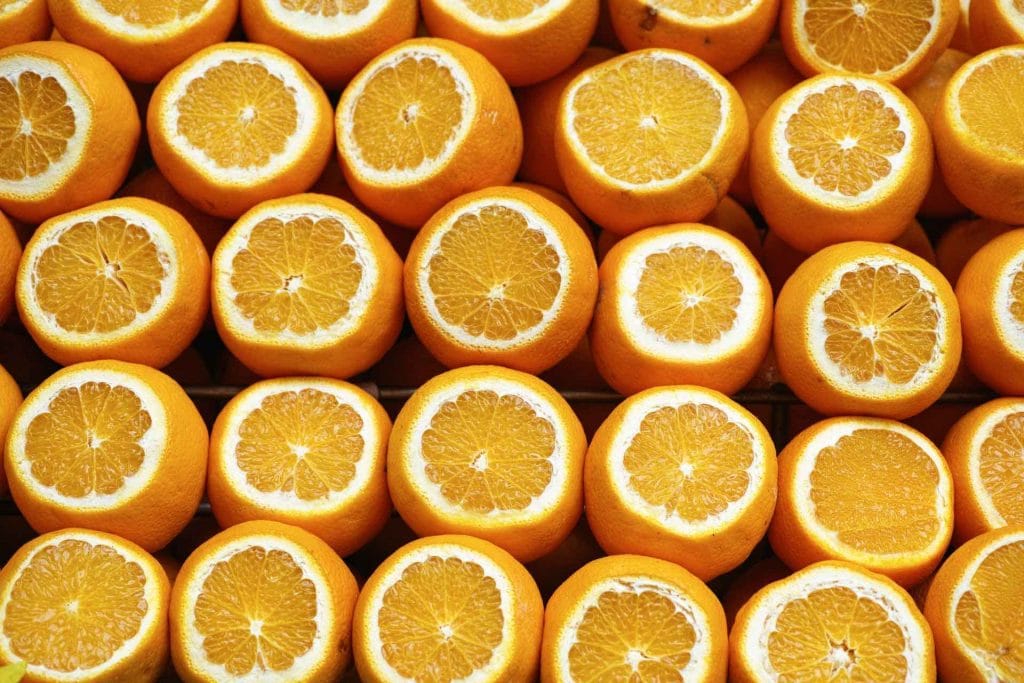 Picture of sliced oranges, rich in Vitamin C