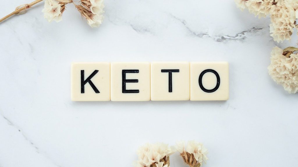 Letters spelling out "keto"