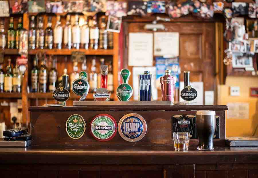 Bar with Alcohol Brands